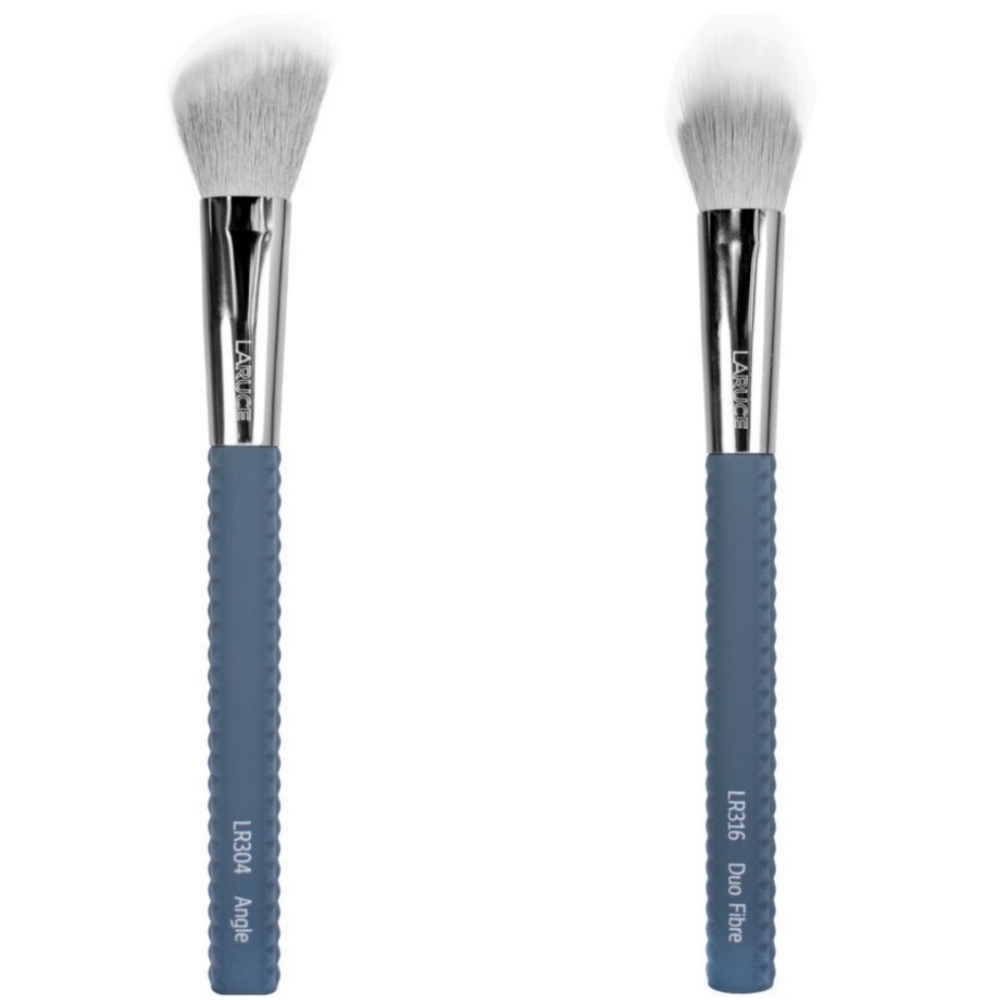 Laruce Makeup Brush Duo Angle LR304 + Duo Fibre LR316 NEW